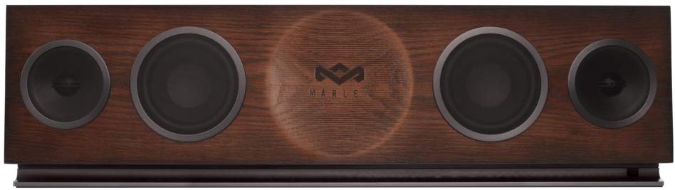 House of Marley, One Foundation Premium Home Audio Hi-Fi System, 3.5  High-Output Woofers, 2 x 1 High-Definition Tweeters, 220 Watt Stereo Power,  FSC Certified Solid Oak Baffle, EM-DA002-RG Regal 