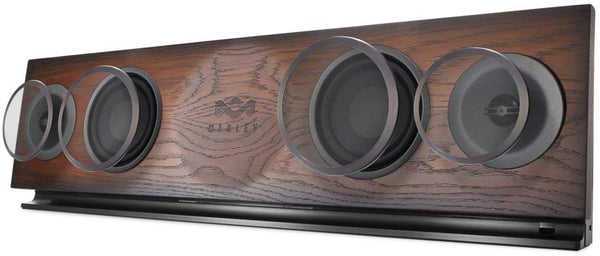 House of Marley, One Foundation Premium Home Audio Hi-Fi System, 3.5 High-Output Woofers, 2 x 1 High-Definition Tweeters, 220 Watt Stereo Power, FSC Certified Solid Oak Baffle, EM-DA002-RG Regal
