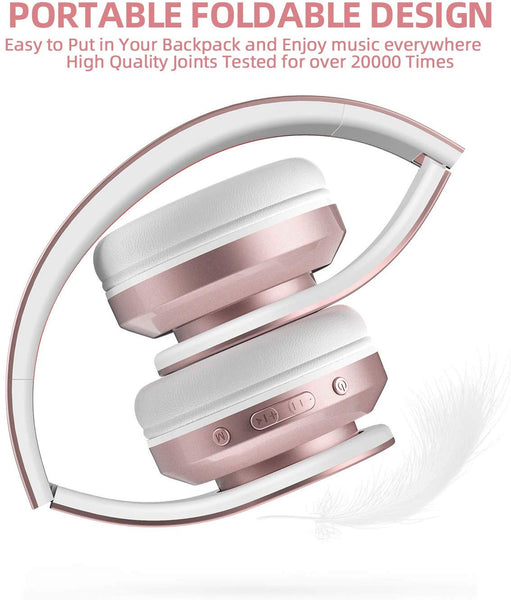 AILIHEN A80 Bluetooth Wireless Headphones Over Ear with Mic Hi-Fi Stereo Wired Foldable
