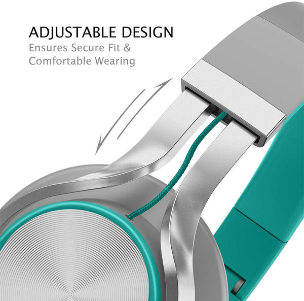 AILIHEN C8 Headphones with Microphone and Volume Control Folding Lightweight Headset