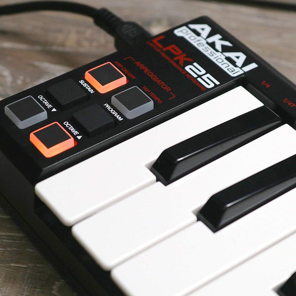 Akai Professional LPK25 | 25 Key Portable USB MIDI Keyboard Controller for Laptops (Mac & PC)