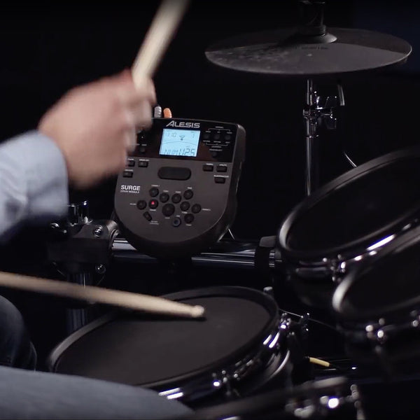 Alesis Surge Mesh Kit | Eight-Piece Electronic Drum Kit with Mesh Heads