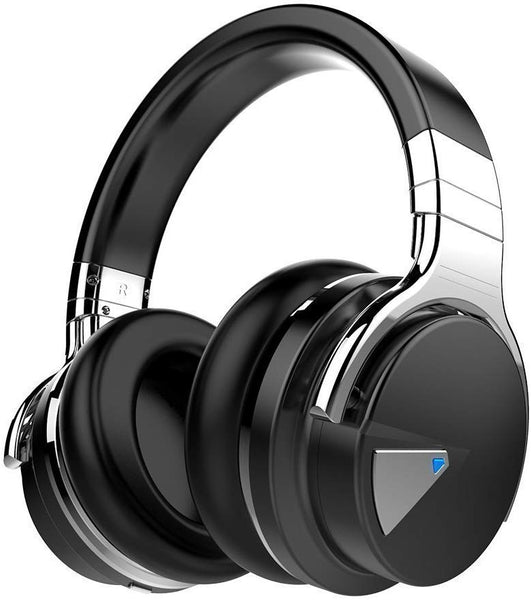 COWIN E7 Active Noise Cancelling Headphones Bluetooth Headphones with Microphone Deep Bass Wireless Headphones Over Ear, Comfortable Protein Earpads, 30 Hours Playtime