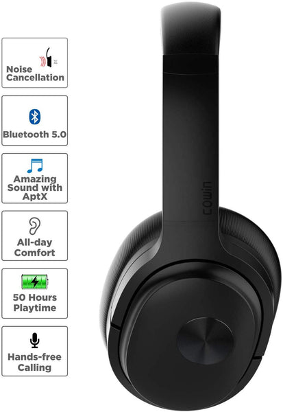 COWIN SE7 Active Noise Cancelling Headphones Bluetooth Headphones Wireless Headphones Over Ear