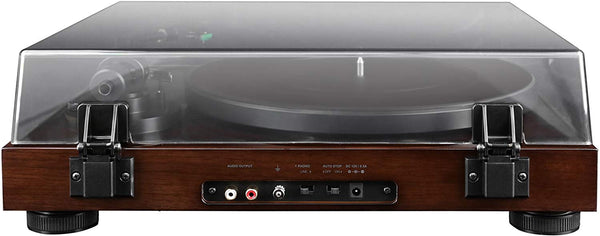 Fluance Elite High Fidelity Vinyl Turntable Record Player with Audio Technica AT95E Cartridge, Belt Drive, Built-in Preamp, Adjustable Counterweight, Solid Wood Plinth - Walnut (RT81)