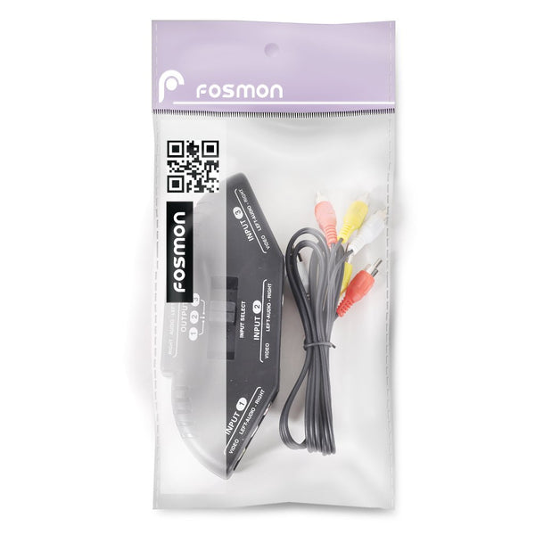 Fosmon A1602 RCA Splitter with 3-Way