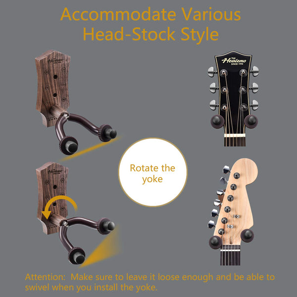 Guitar Wall Mount, Hard Wood Guitar Wall Hanger