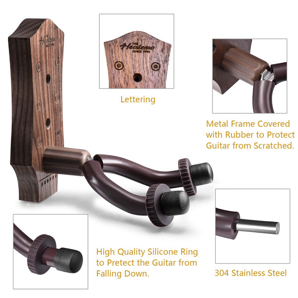 Guitar Wall Mount, Hard Wood Guitar Wall Hanger