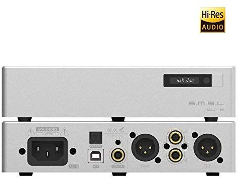 HiFi Decoder SMSL SU-8 2ES9038Q2M USB PCM32 768kHz DSD64 DSD512 DSD Balance DAC Decoder