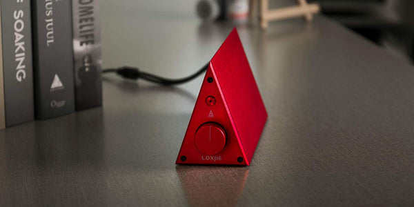 LOXJIE A10 Desktop Stereo Power Amplifier Digital Class-D High-Power Audiophile Level Amp Chip TPA3116 (Red)