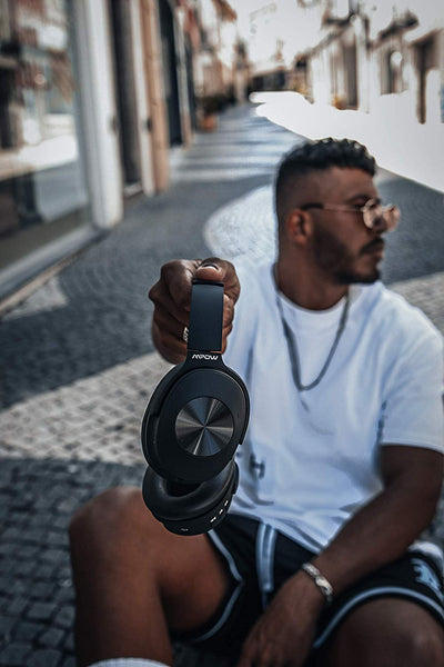 Mpow H12 Hybrid Active Noise Cancelling Headphones, Bluetooth Headphones Over Ear