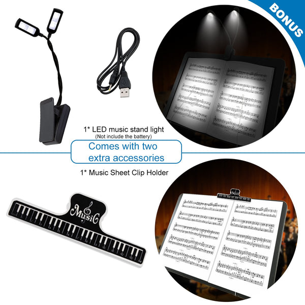 Music Stand, Kasonic Professional Collapsible Music Stand for Music Sheet