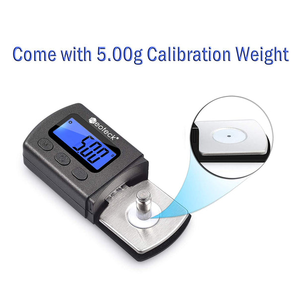 Neoteck Digital Turntable Stylus Force Scale Gauge 0.01g/5.00g Blue LCD Backlight for Tonearm Phono Cartridge