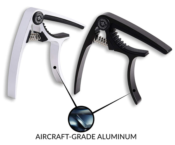 Nordic Essentials Aluminum Metal Universal Guitar Capo, 1.2 oz (2 Pack)