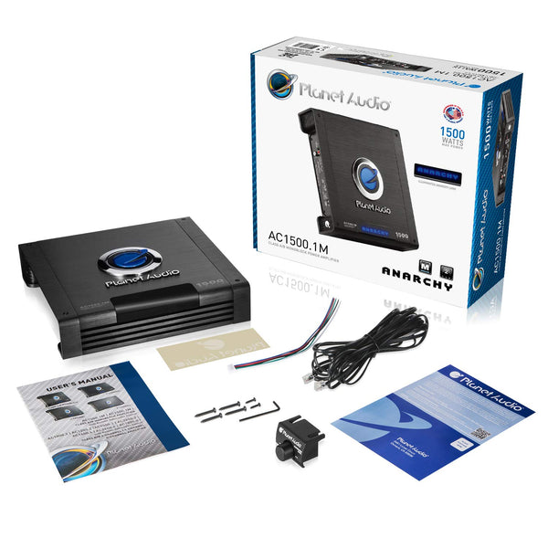 Planet Audio AC1500.1M Monoblock Car Amplifier - 1500 Watts