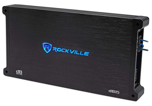Rockville dB15 6000 Watt/3000w RMS Mono Class D 2 Ohm Amplifier Car Audio Amp
