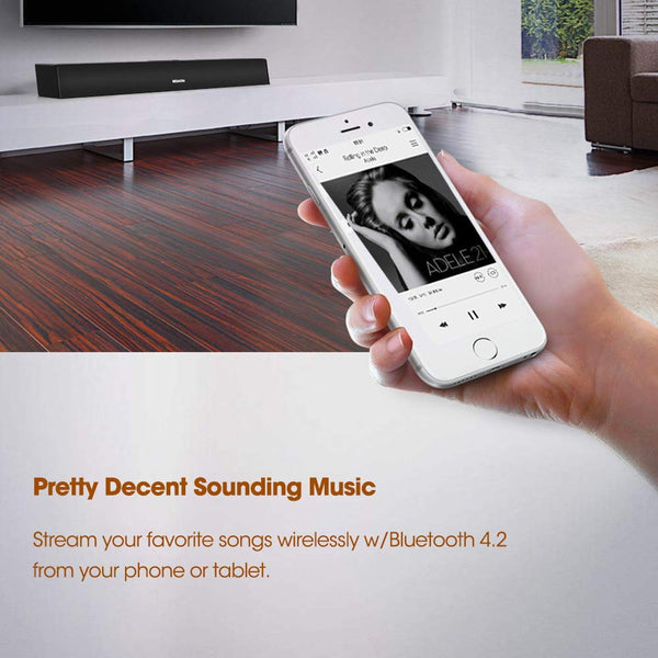 Sound Bar with subwoofer, MEGACRA 2.1 Channel 100 Watt Home Theater Sound Bars