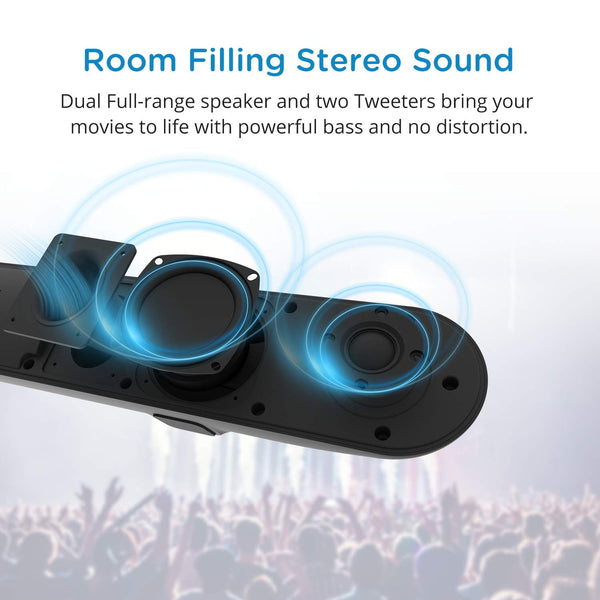 Soundbar, MEGACRA 80 Watts TV Sound Bar Home Theater Speaker