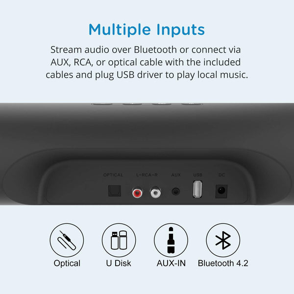 Soundbar, MEGACRA 80 Watts TV Sound Bar Home Theater Speaker