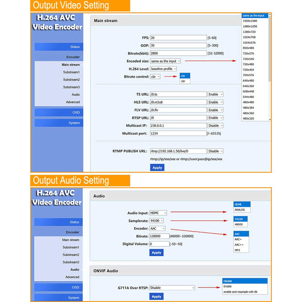 URayCoder 4G LTE 1080P 1080i HDMI to RTMP Video Encoder H.264
