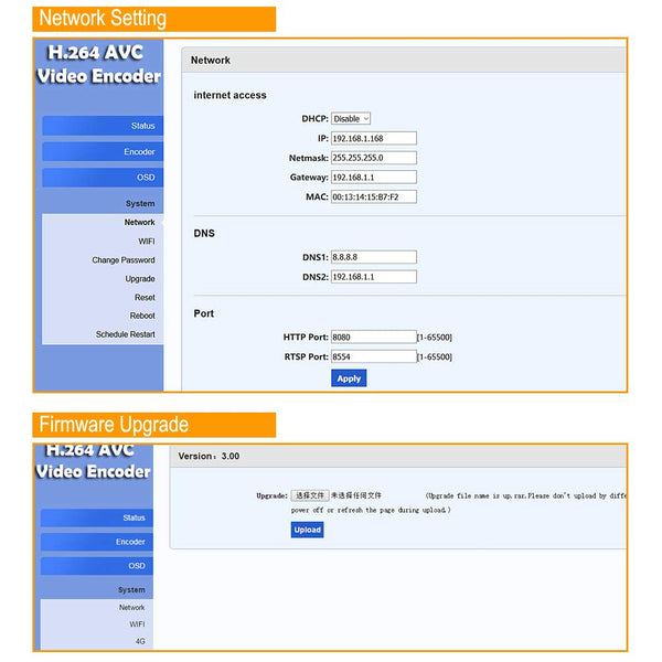 URayCoder 4G LTE 1080P 1080i HDMI to RTMP Video Encoder H.264