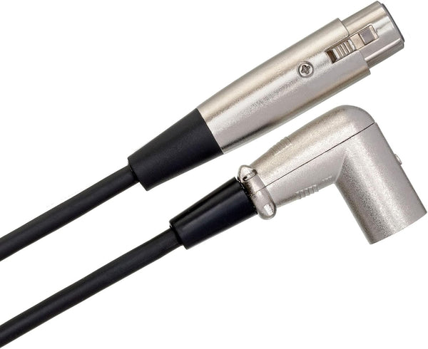 Hosa XRR-115 Balanced Interconnect, XLR3F to Right-angle XLR3M