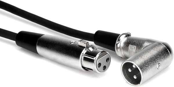 Hosa XRR-115 Balanced Interconnect, XLR3F to Right-angle XLR3M