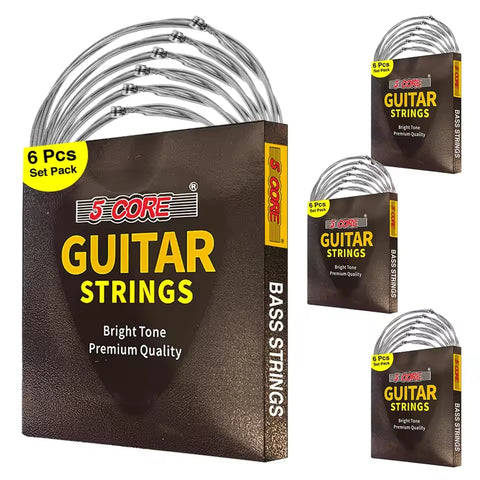 4set Bass Electric Guitar Strings Pure Nickel Guitar String Gauge .010-.048 Rich, Full Tonal Spectrum String (6 String Set)