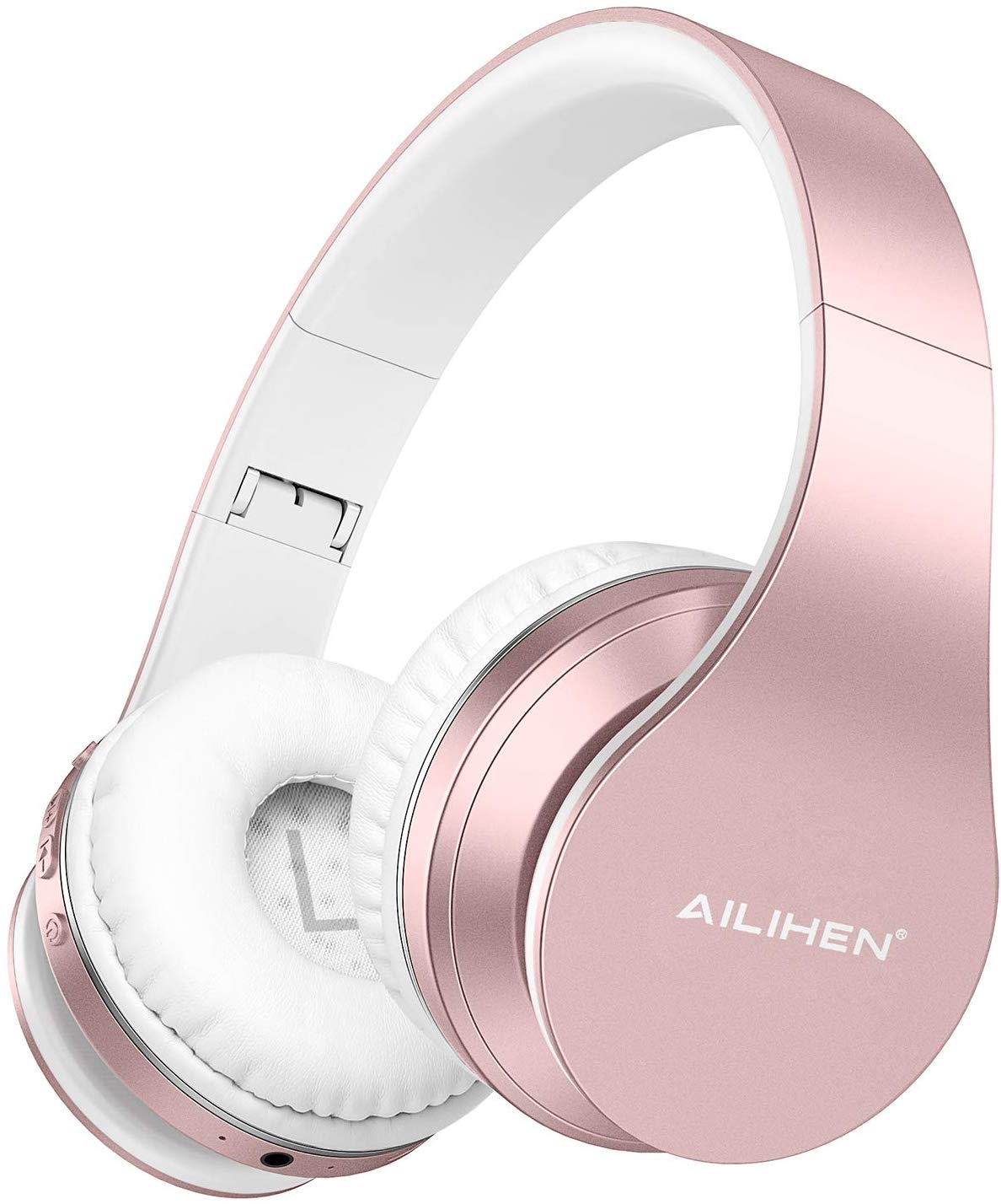 AILIHEN A80 Bluetooth Wireless Headphones Over Ear with Mic Hi-Fi Stereo Wired Foldable