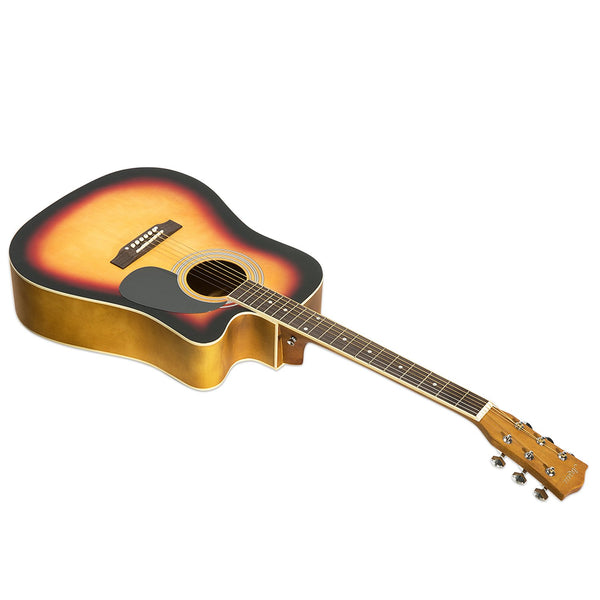 ARTALL 41 Inch Handcrafted Acoustic Cutaway Guitar Beginner Kit