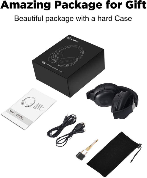 COWIN SE7 Active Noise Cancelling Headphones Bluetooth Headphones Wireless Headphones Over Ear