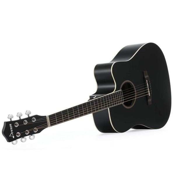 Donner DAG-1CB Black Beginner Acoustic Guitar Full Size