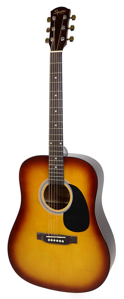 Fender Squier Dreadnought Acoustic Guitar - Sunburst Bundle