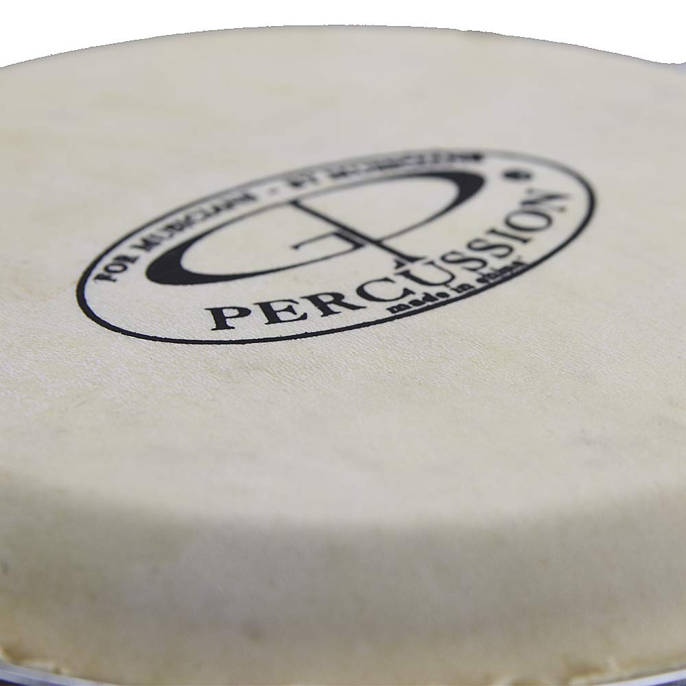 GP Percussion B2 Pro Series Tunable Bongos 6 7 Inch Clear Finish Hickory