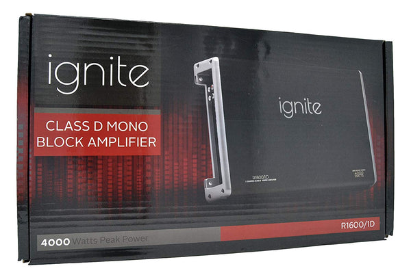 Ignite Audio Mono Block Class D Car Amplifier 4000 Watts Peak Power
