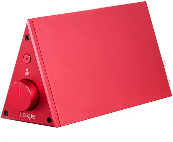 LOXJIE A10 Desktop Stereo Power Amplifier Digital Class-D High-Power Audiophile Level Amp Chip TPA3116 (Red)