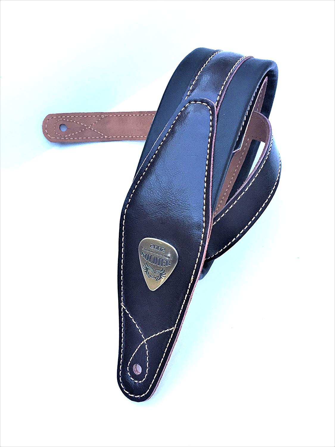 Legato Guitar Strap 3 Inches Wide Double Padded Soft Leather – Pete's Audio  Tuners & Amplifiers