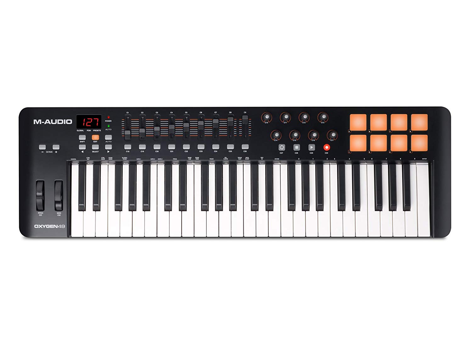 M Audio Oxygen 49 IV | 49 Key USB/MIDI Keyboard With 8