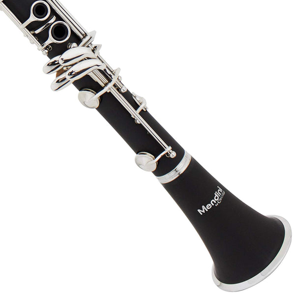 Mendini by Cecilio B Flat Beginner Student Clarinet with 2 Barrels,