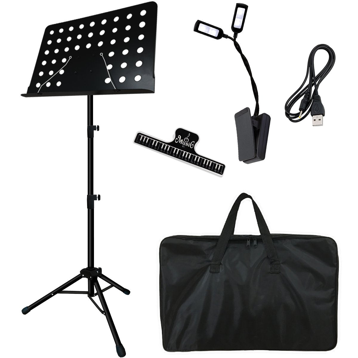 Music Stand, Kasonic Professional Collapsible Music Stand for Music Sheet