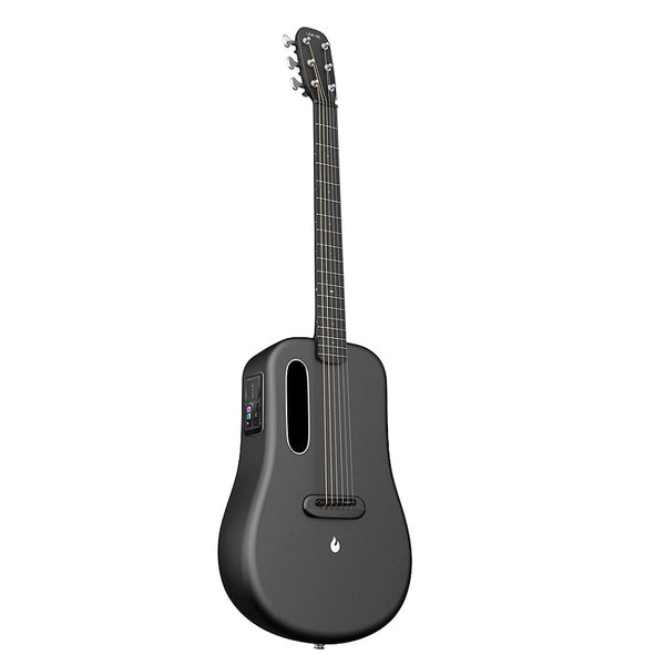 LAVA ME 3 Carbon Fiber Lightweight Guitar with Effects 38-inch Acoustic Guitar Soft | Support Wi-Fi Bluetooth | with Space Bag, Bundle with Guitar Pick